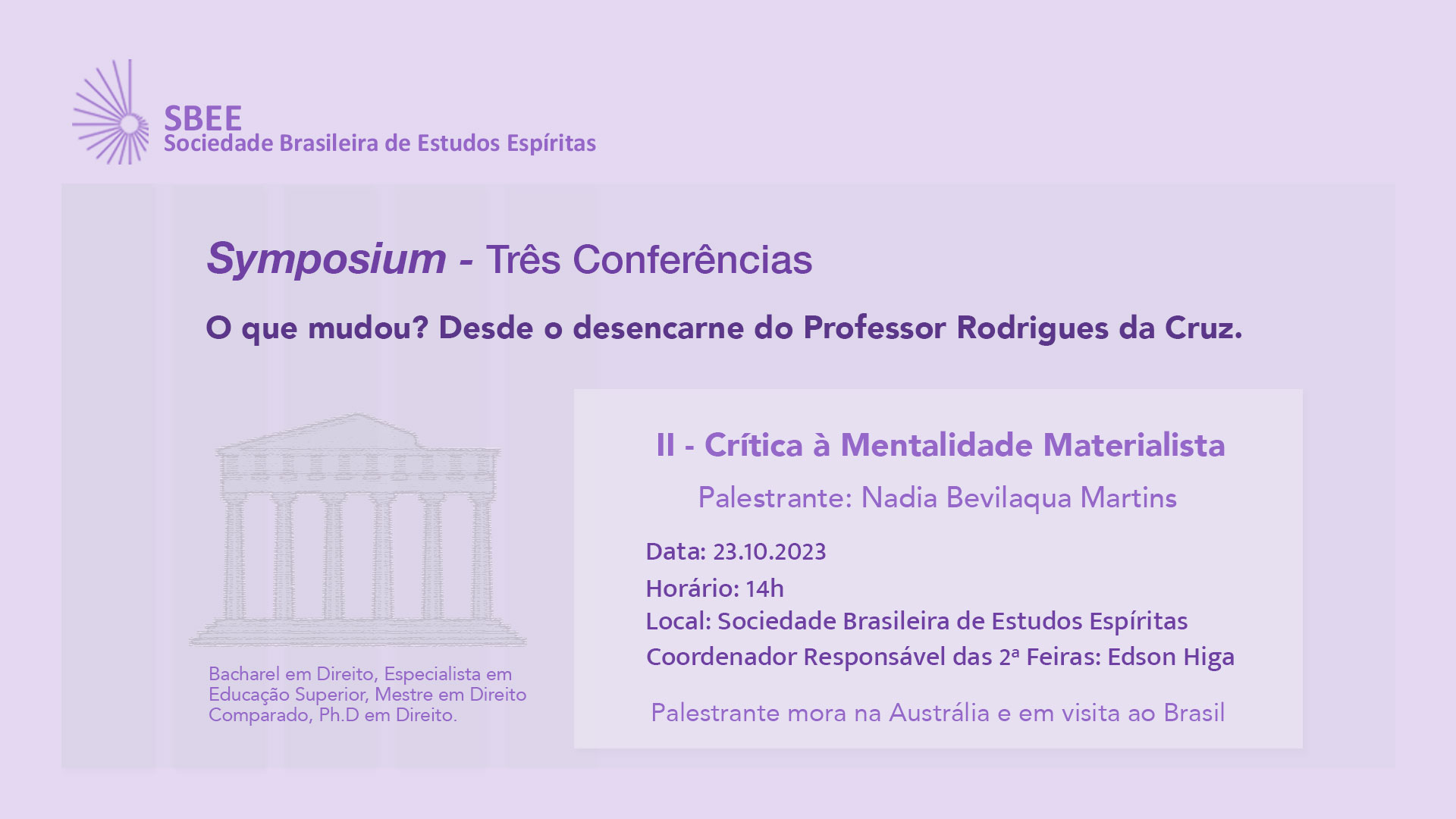 Symposium - Palestra II